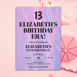 彼女の誕生日時代13th誕生日パーティーで 招待状