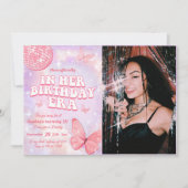 彼女の誕生日時代18th誕生日パーティーで 招待状 (正面)