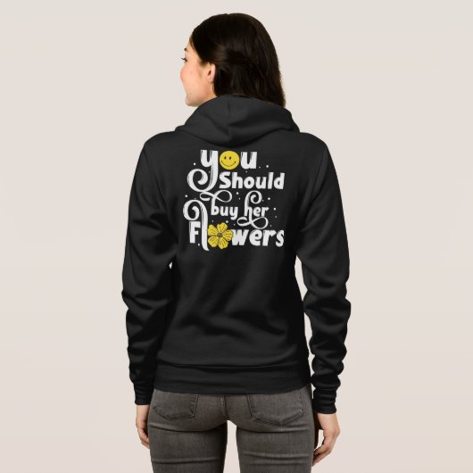 彼女の買花はT字 パーカ (裏面フル)