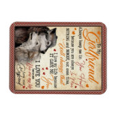 彼女の贈り物|私のガールフレンド宛の手紙 マグネット (横)