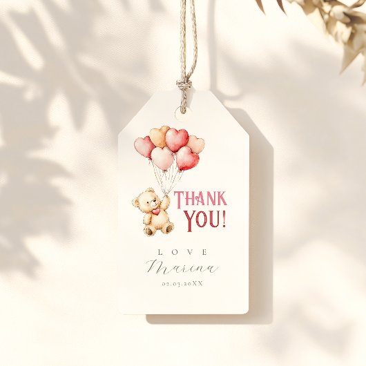 彼女の赤ちゃんシャワーに少し恋人がいる ギフトタグ