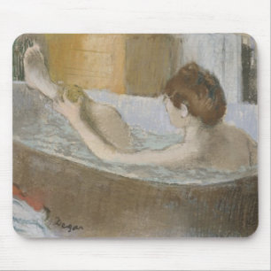 彼女の足を海綿で洗う彼女のBathのエドガー・ドガ の女性 マウスパッド