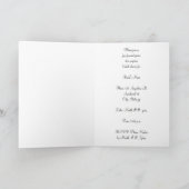 彼女の足ブライダルシャワー招待状カード 招待状 (内部)