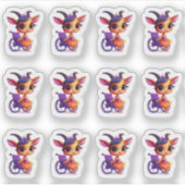 彼女の足指の先端12ステッカーシート シール (正面)