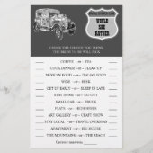 彼女の車のシャワ結婚ーのゲームカードは チラシ (正面)