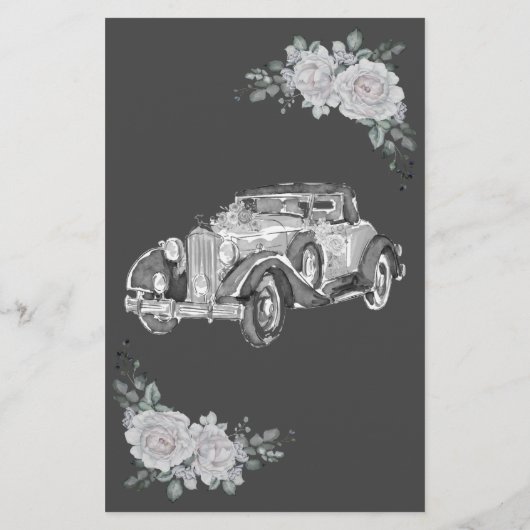 彼女の車のシャワ結婚ーのゲームカードは チラシ (裏面)