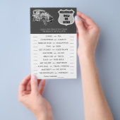 彼女の車のシャワ結婚ーのゲームカードは チラシ (ハンドル)