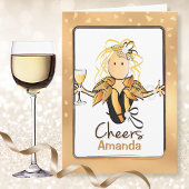 彼女の輝おもしろいくグラムのための年齢の誕生日カード カード