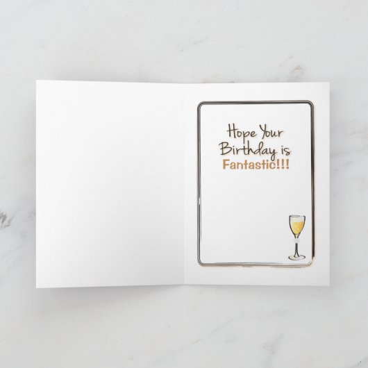 彼女の輝おもしろいくグラムのための年齢の誕生日カード カード (内部)