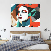 彼女の輝きの断片 キャンバスプリント (インサイチュ (寝室))