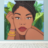 彼女の輝きを見る キャンバスプリント (インサイチュ (ウッドフロア))