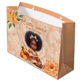 彼女の道を少し甘い人が民族的なベビーガール ラージペーパーバッグ (裏面アングル)