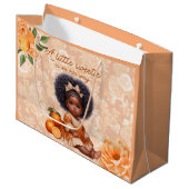 彼女の道を少し甘い人が民族的なベビーガール ラージペーパーバッグ (正面アングル)