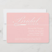 彼女の遠くにでモダンなブライダルシャワーの招待状を払って下さい 招待状 (正面)