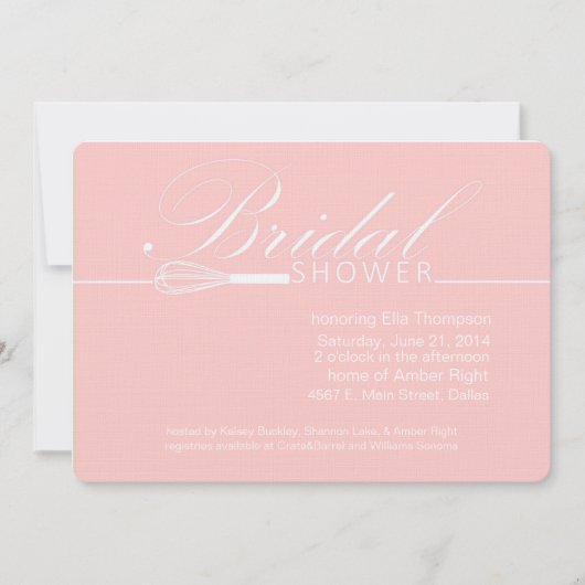 彼女の遠くにでモダンなブライダルシャワーの招待状を払って下さい 招待状 (正面)