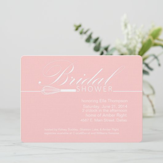 彼女の遠くにでモダンなブライダルシャワーの招待状を払って下さい 招待状 (スタンド正面)