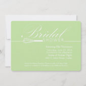 彼女の遠くにでモダンなブライダルシャワーの招待状を払って下さい 招待状 (正面)