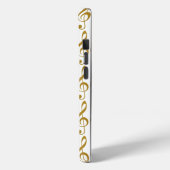 彼女の金ト音記号の音符 Case-Mate iPhoneケース (裏面 / 左)