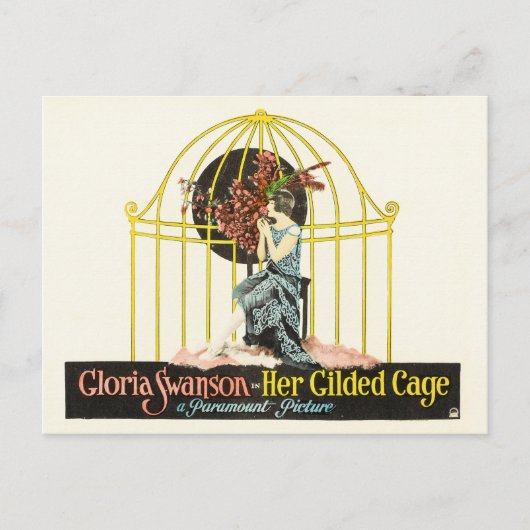 彼女の金箔のケージ（パルミドル、1922年） ポストカード (正面)