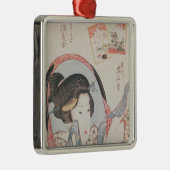 彼女の鏡の女性、出版されたc.1830 メタルオーナメント (右)