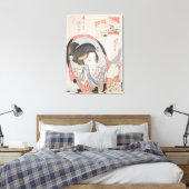 彼女の鏡の女性， c.1830出版 キャンバスプリント (インサイチュ (寝室))