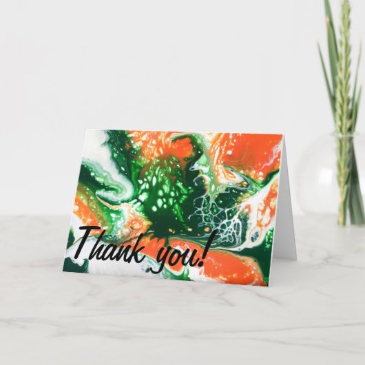 「彼女の開花はアマゾンのようなもの」ありがとう カード (正面)