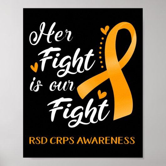 彼女の闘いは私たちの闘い RSD+CRPS啓発 ポスター (正面)