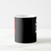 彼女の闘いは私の闘い 心臓病啓発 レッド コーヒーマグカップ (中央)
