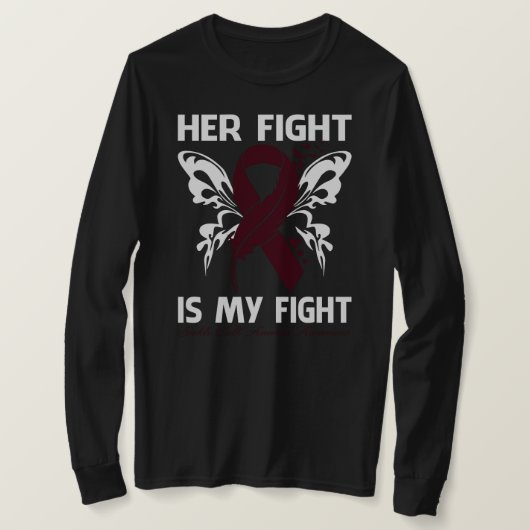 彼女の闘いは私の闘い 鎌状赤血球症啓発 Tシャツ (デザイン正面)