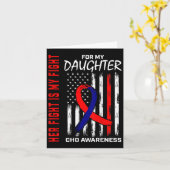 彼女の闘争 先天性心疾患認識 アメリカ国旗 バイ カード (黄色い花)