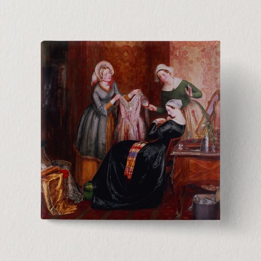 彼女の雑草を離れて投げること 缶バッジ (正面)