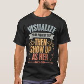 彼女の面白い最高の神を視覚化する Tシャツ (正面)