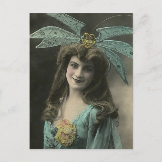 彼女の頭の上に ポストカード (正面)