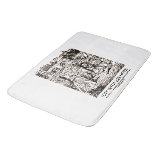 彼女の頭部とを離れて! アリスの女王のハートの不思議の国 バスマット (アングル)