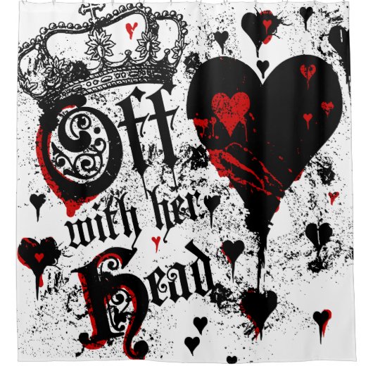 彼女の頭部とを離れて シャワーカーテン (正面)