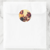 彼女の馬の女性のカーボーイ ラウンドシール (バッグ)