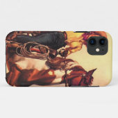 彼女の馬の女性のカーボーイ Case-Mate iPhoneケース (裏面(横))