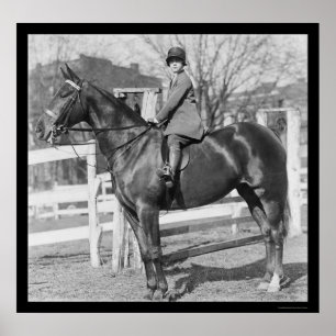 彼女の馬1926年のEquestrienneの女の子 ポスター
