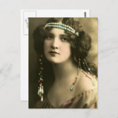 彼女の髪の真珠 ポストカード (正面/裏面)