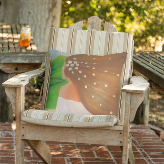 彼女の髪の花 アウトドアクッション (椅子)