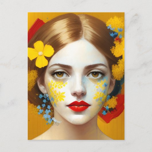 彼女の髪の花 ポストカード (正面)
