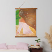 彼女の髪の花 吊り下げ型タペストリー (寝室)