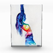 彼女の魂のポスターの中の女性と宇宙 フォトブロック (正面)