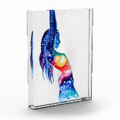 彼女の魂のポスターの中の女性と宇宙 フォトブロック (左)