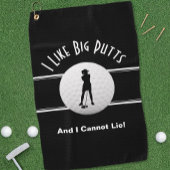 彼女の黒い可愛のための大きなパットゴルファーのスポーツユーモア ゴルフタオル