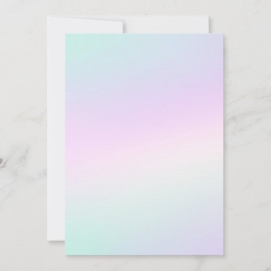 彼女の10代の若者年版誕生会で 招待状 (裏面)