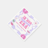 彼女の10代の若者時代の誕生日パーティーで スタンダードカクテルナプキン (角)