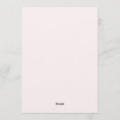 彼女の2歳の誕生日パーティー「Sweet TWO ドーナツガール」 招待状 (裏面)