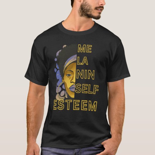 彼女の2023黒い歴史の月はあなたのメラニンSeを後押し Tシャツ (正面)