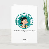 彼女の40歳の誕生日のグリーティングカード カード (裏面)